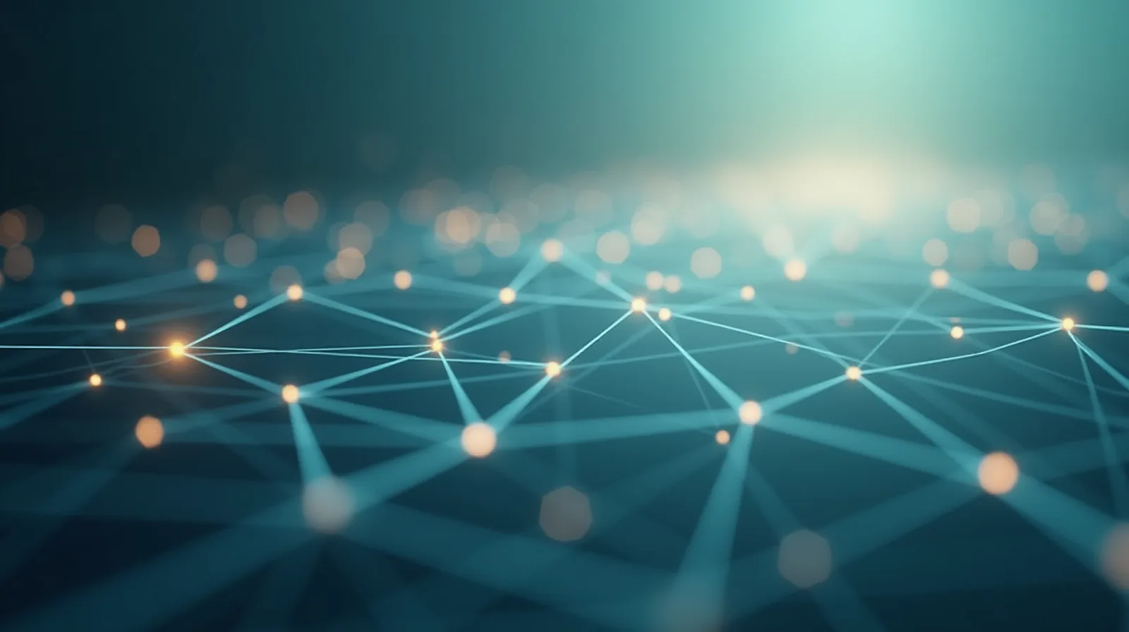 Abstract network visualization representing market connections